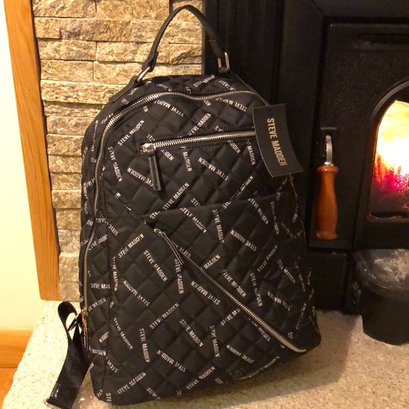 steve madden quilted backpack